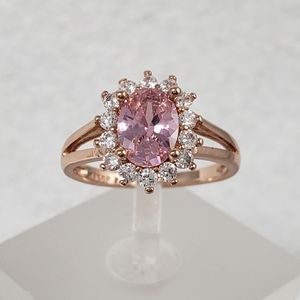 18k Rose Gold Pink Ring